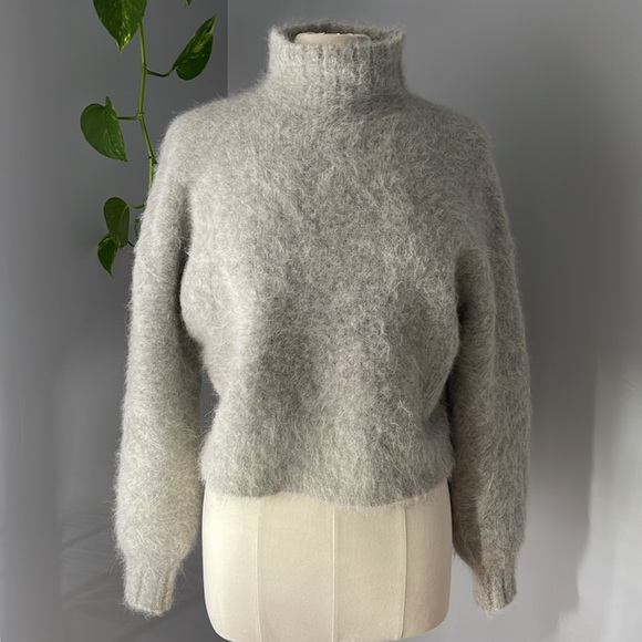 RODEBJER Falala Poloneck Jumpers Light grey Sweater size S - Picture 3 of 10